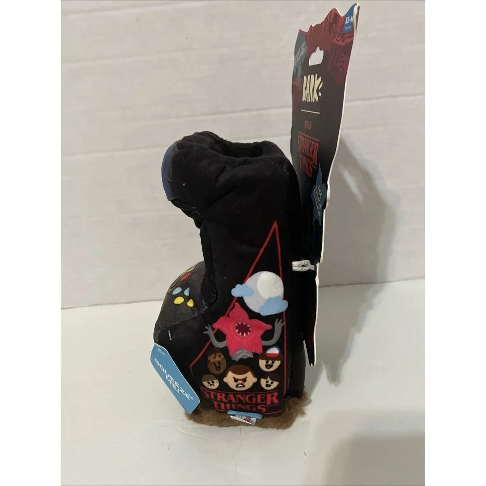 Bark Dog Toy Stranger Things Show Arcade Game Plush Squeaker Crinkle Fluff NEW